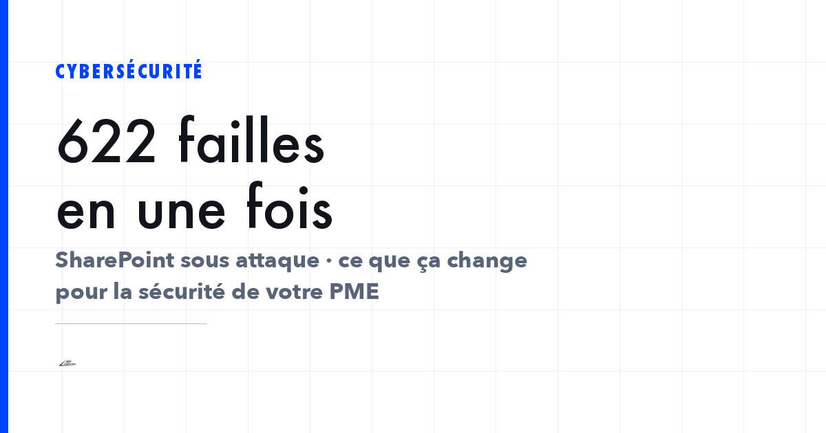 Vague de correctifs de sécurité Microsoft et failles SharePoint exploitées, enjeux pour les PME