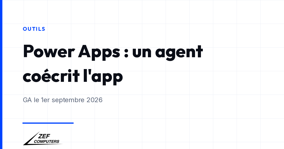 Power Apps : un agent IA peut maintenant coécrire votre app canvas